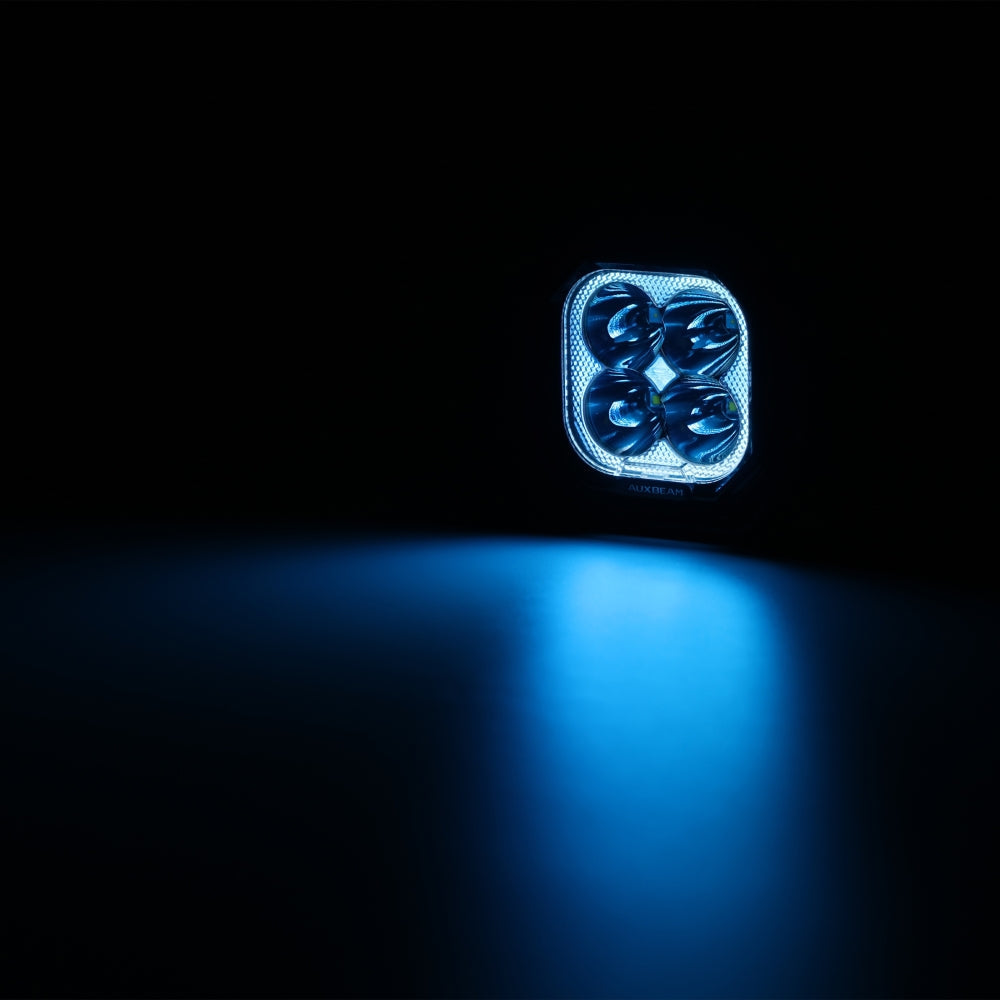 Color Play Series 3 Inch 116W RGB LED Pod Lights Spot Off Road Lights With 8 Backlight Options