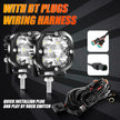 XP-ULTRA Series 3 Inch 80W 9600LM LED Pods Lights White&Amber