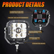 (2pcs/4pcs set) 5 Inch 110W White/Amber Spot Light LED Driving Lights for Toyota Tacoma
