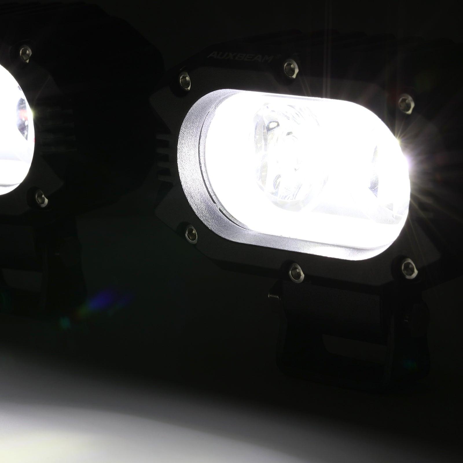 R4 Series | 4 Inch 60W Corrugated Lens 120° Wide Beam LED Pods Lights