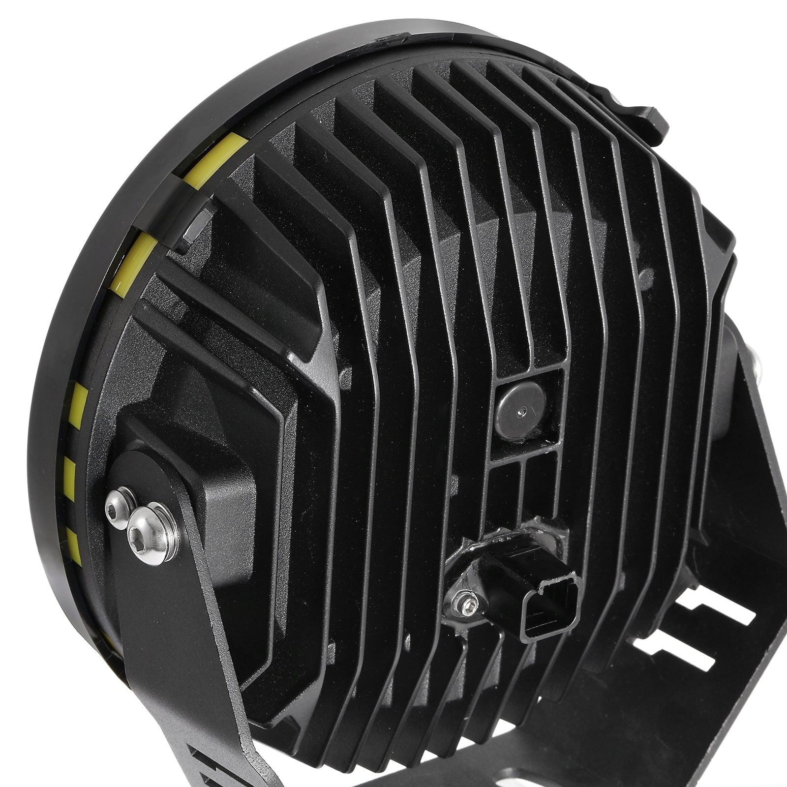 (2pcs/set) 7 Inch Round LED Driving Light Black Cover Light Shield Cover