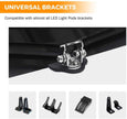 3 Inch 40W Spot/Flood Beam LED Pods Light + Universal LED Working Lights Mounting Brackets