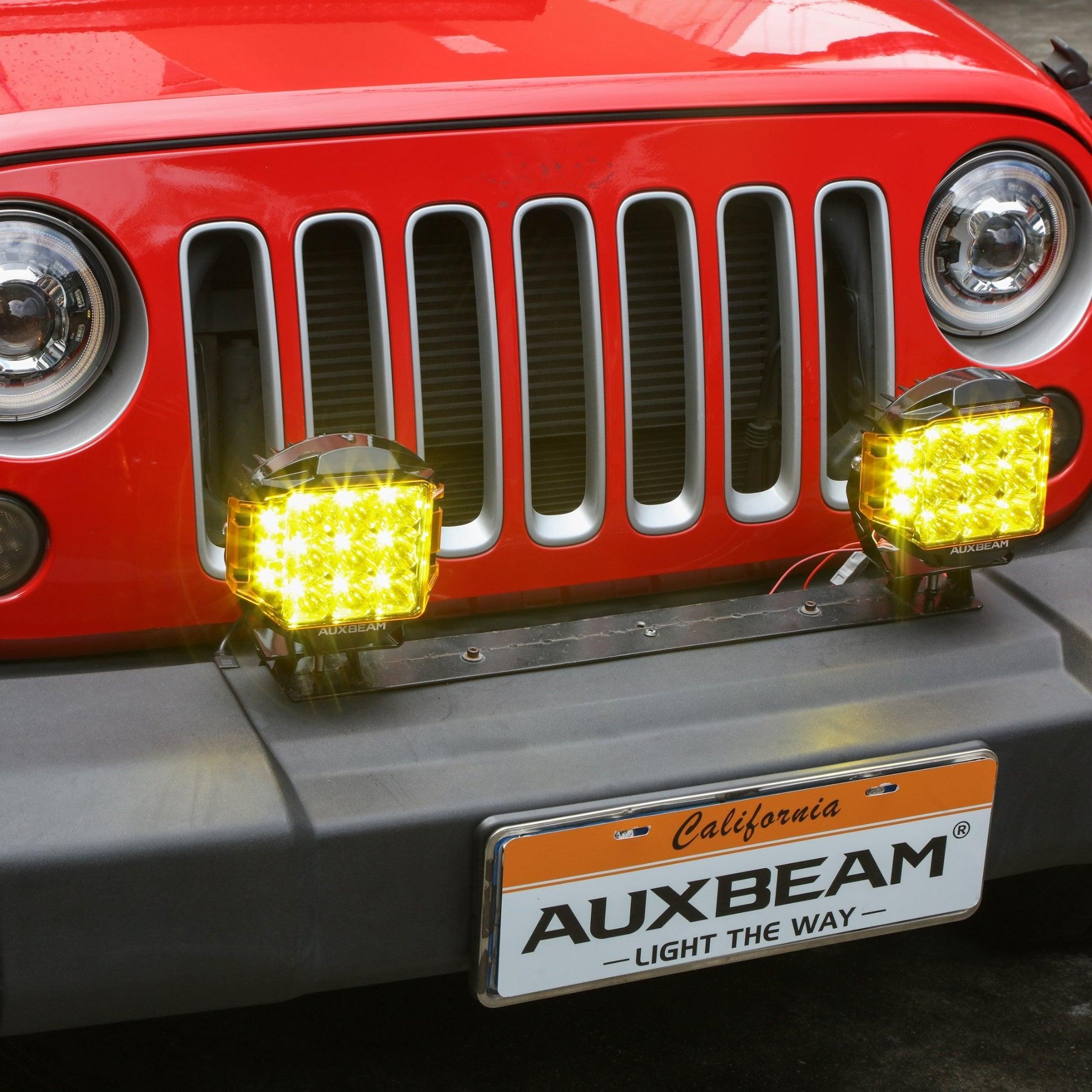 V-MAX Series Combo Beam Side Shooter LED Pod Lights with Amber DRL