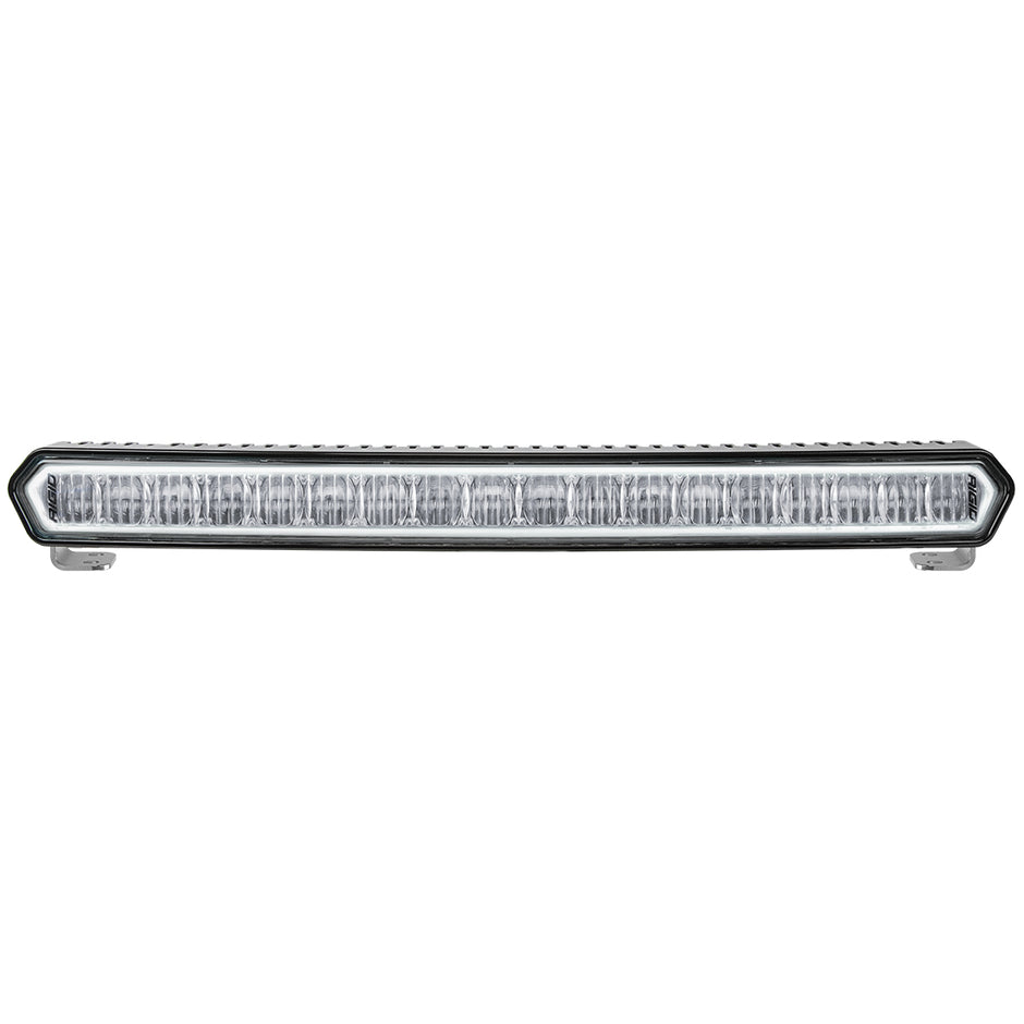 20 Inch LED Light Bar Black W/White Halo Off Road SR-L Series Rigid Industries