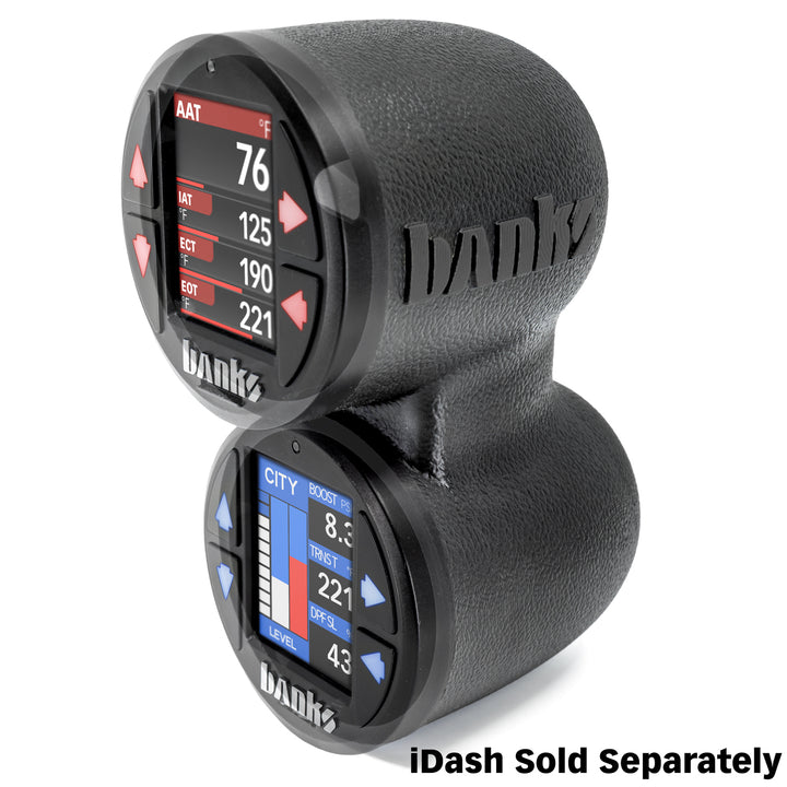 Banks 52mm iDash Stealth Pod Mounts for 15-19 GM 2500/3500 Dual Pod (63350)