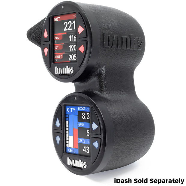 Banks iDash Stealth Pod Mounts for 19-21 Chevy/GMC 1500, 20-23 2500/3500 and 2024-25 WT/Custom Dual Pod (63362)