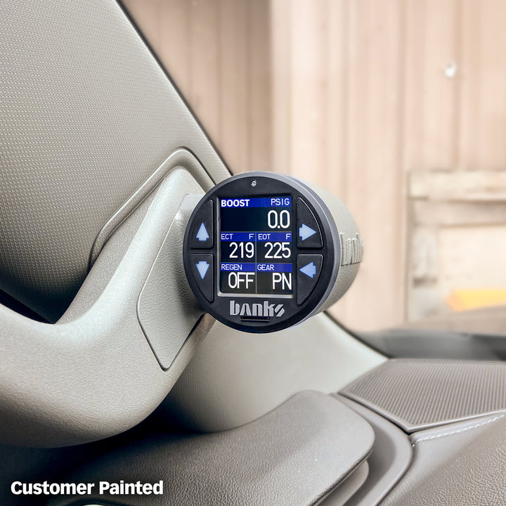 Banks iDash Stealth Pod Mounts for 22-26 Chevy/GM 1500s and 2024-26 2500/3500 Single Pod (63369)