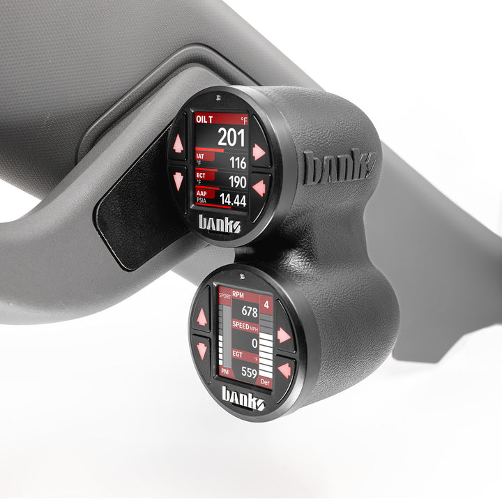 Banks iDash Stealth Pod Mounts for 22-26 Chevy/GM 1500s and 2024-26 2500/3500 Dual Pod (63370)