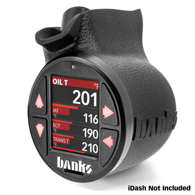 Banks iDash Stealth Pod Mounts for 11-16 Ford Super Duty Single Gauge (63374)