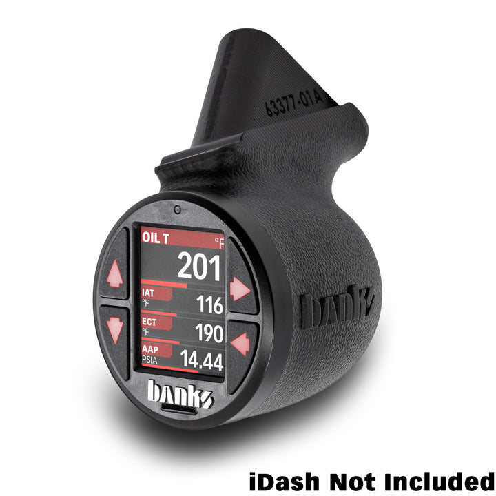 Banks Lower iDash Stealth Pod Mount for 18-23 Jeep JL and 20-23 Gladiator (63377)