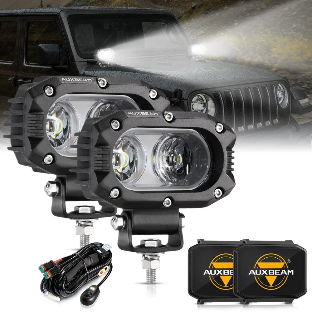 R4 Series | 4 Inch 60W Corrugated Lens 120° Wide Beam LED Pods Lights