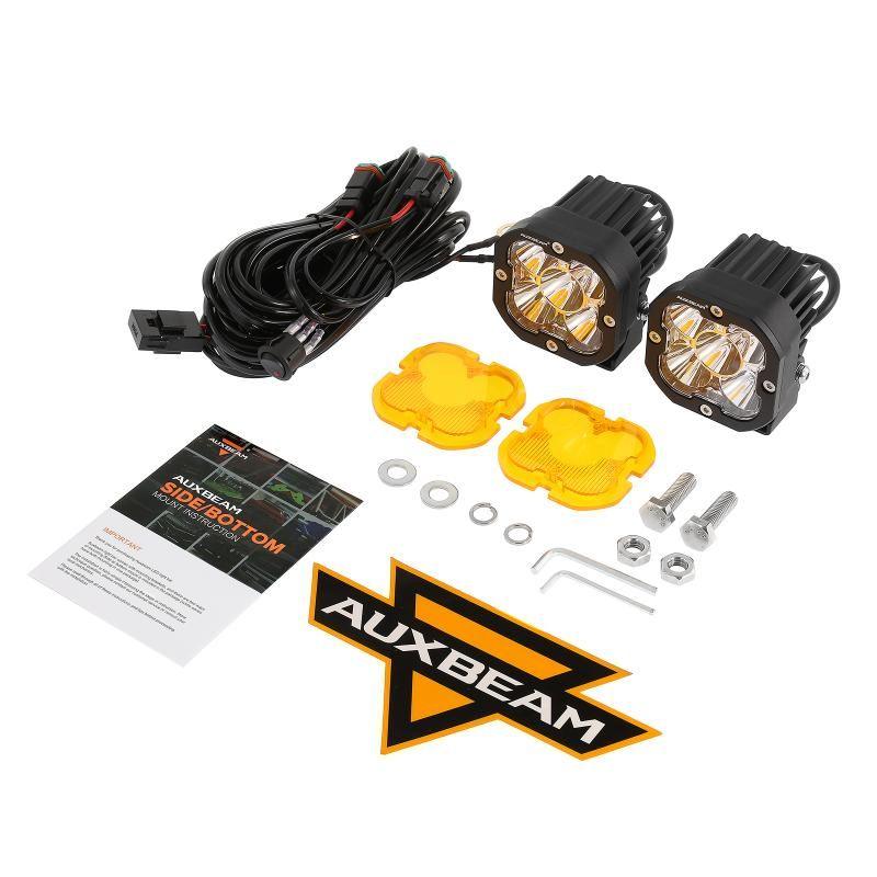 3 Inch 80W 9600LM LED Pods Lights White&Amber for ATV UTV SIDE BY SIDE 4X4