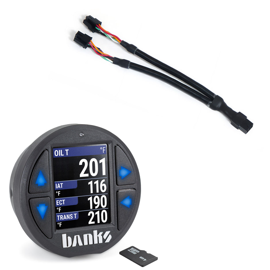 iDash Data Pro for use with OBDII CAN bus vehicles Expansion Gauge Banks Power