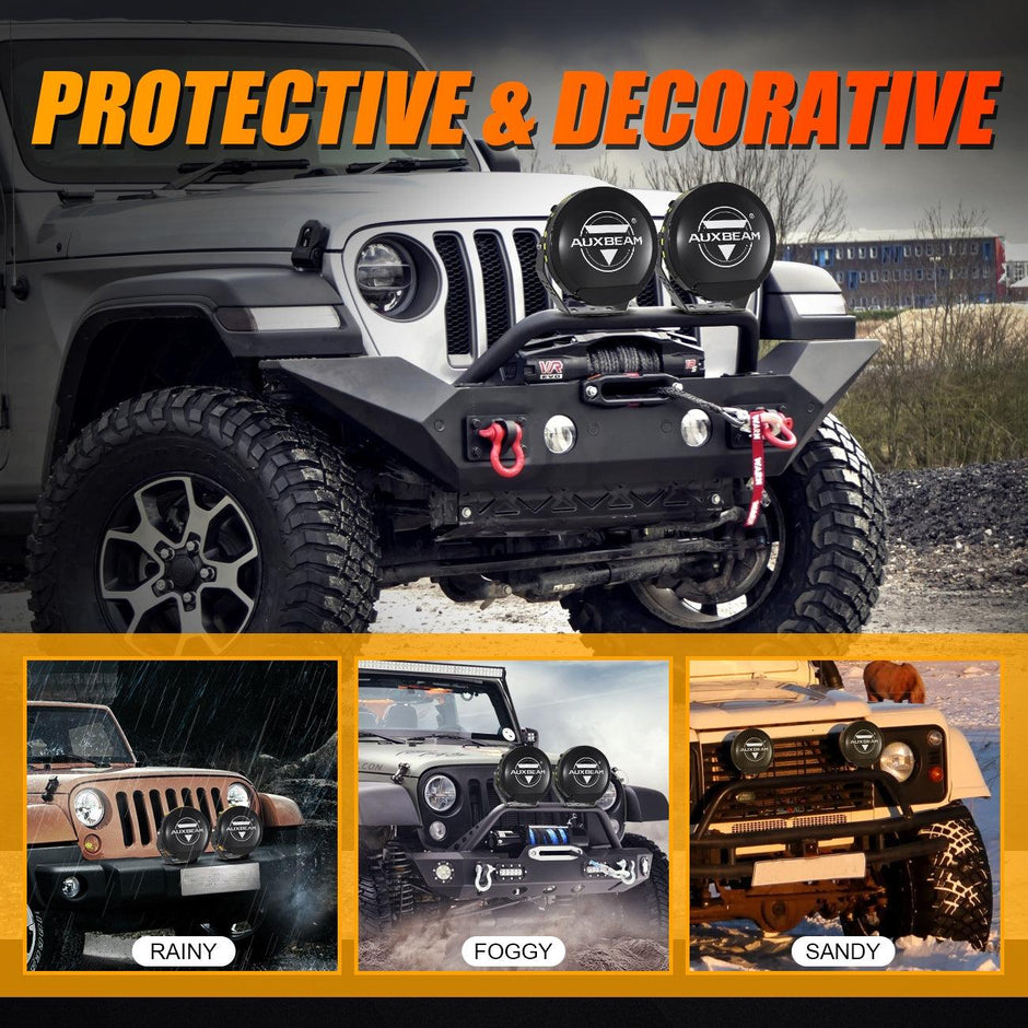 (2pcs/set) 9 INCH 270W 37776LM 360-PRO Series Custom Lens LED Driving Lights+Amber/Black Covers(Optional) for Toyota Tacoma 2016 2017 2018 2019 2020 2021