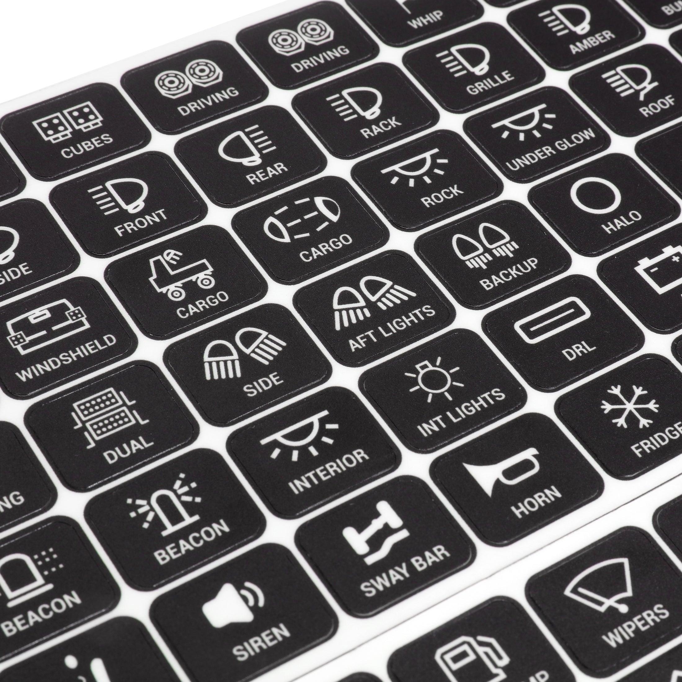 120 Universal Stickers for AC-1200/AR-600/RA80 XL/RB80 XL Switch Panel