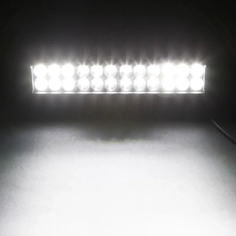 12 inch Classic-SM Series Dual Row LED Light Bar 6000K White Combo