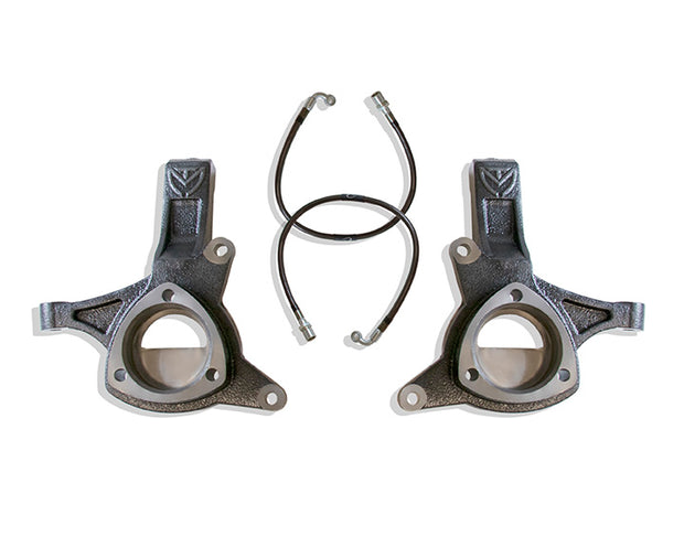 2007-2016 SILVERADO/SIERRA 1500 2WD | 2007-2014 GM SUV 2WD 4.5" LIFT SPINDLES W/ BRAKE LINES (CAST STEEL ARMS)