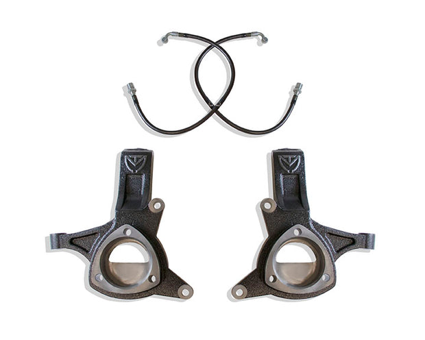 2016-2018 SILVERADO/SIERRA 1500 2WD | 2015-2020 GM SUV 2WD 5" LIFT SPINDLES W/ BRAKE LINES (STAMPED STEEL/ALUM. ARMS)