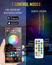 3.8 FT New LED RGB Whip Lights with Turn Signal & Brake Light, Bluetooth APP/ Remote Control