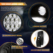 (2pcs/set) 7 Inch 240W Round Offroad LED Driving Lights with DRL+Amber/Black Covers(Optional) for SUV ATV UTV Trucks Pickup Boat