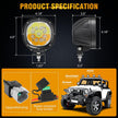 P4 Series | 4 Inch 90W 9000LM 6 Modes LED Pods Driving Lights