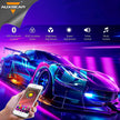 RGB LED Rock Light Set with Bluetooth Controller