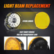 (2pcs/set) 7 Inch/ 9 Inch Round LED Driving Light Amber Cover Light Shield Cover
