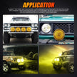 (2pcs/set) 7 Inch/ 9 Inch Round LED Driving Light Amber Cover Light Shield Cover