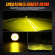 (2pcs/set) 9 Inch Round LED Driving Light Amber Cover Light Shield Cover