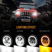 7 inch LED halo headlights