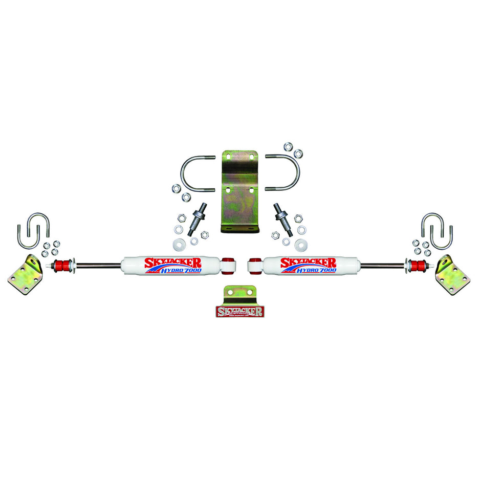 Steering Stabilizer Dual Kit Incl. Steering Dampers Mounting Brackets Hardware Boots Sold Separately Skyjacker