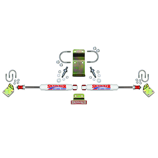 Steering Stabilizer Dual Kit Incl. Steering Dampers Mounting Brackets Hardware Boots Sold Separately Skyjacker