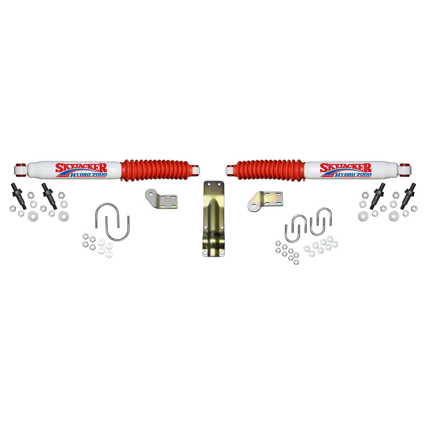 Steering Stabilizer Dual Kit For 4-8.5 Inch Lifts Skyjacker