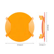 V-ULTRA Series 3/5/7/9 Inch LED Pod Lights Dark Amber Cover Light Shield Cover