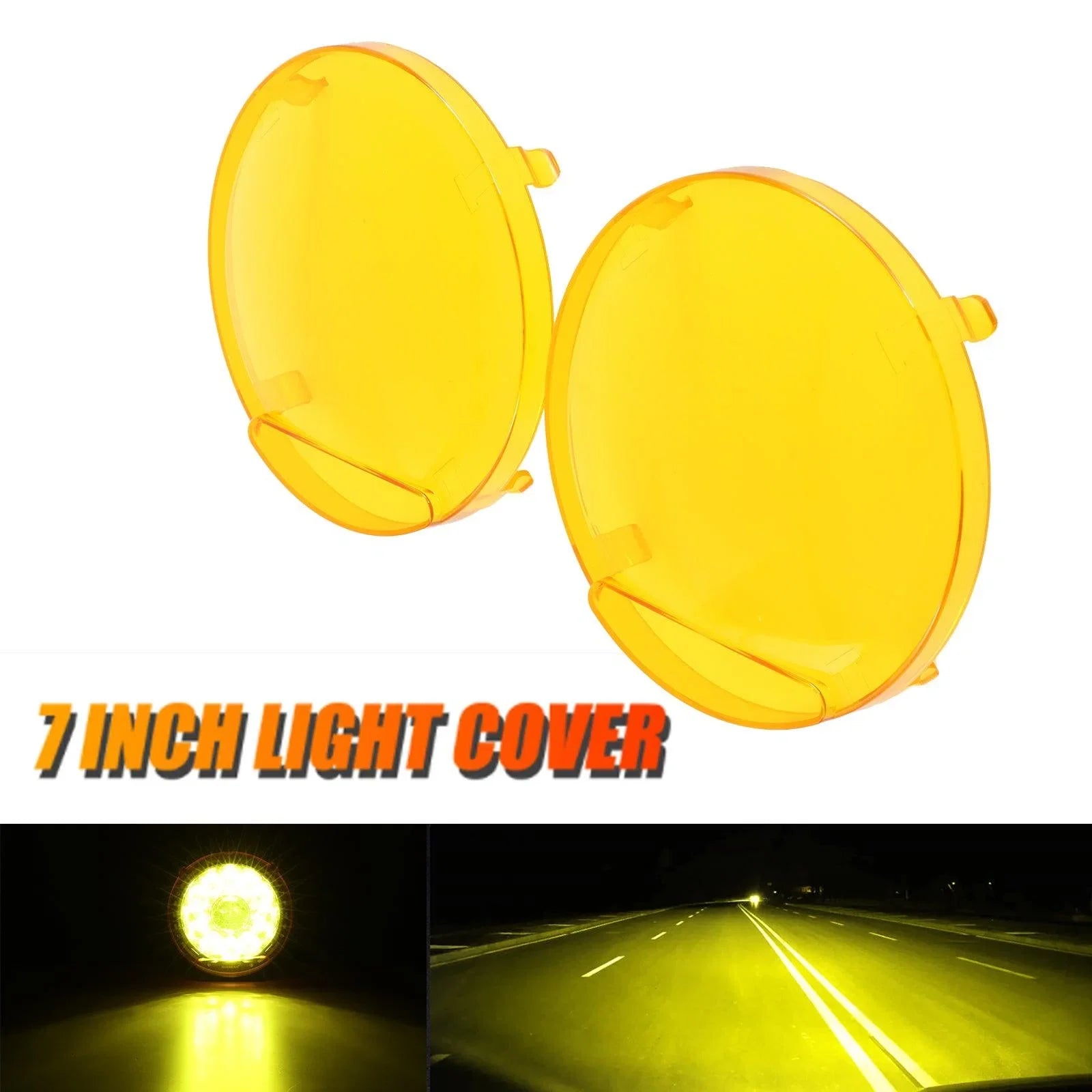 (2pcs/set) 7 Inch 230W 33332LM 360-PRO Series Custom Lens Offroad LED Driving Lights+Amber/Black Covers(Optional) for FORD F150 F250