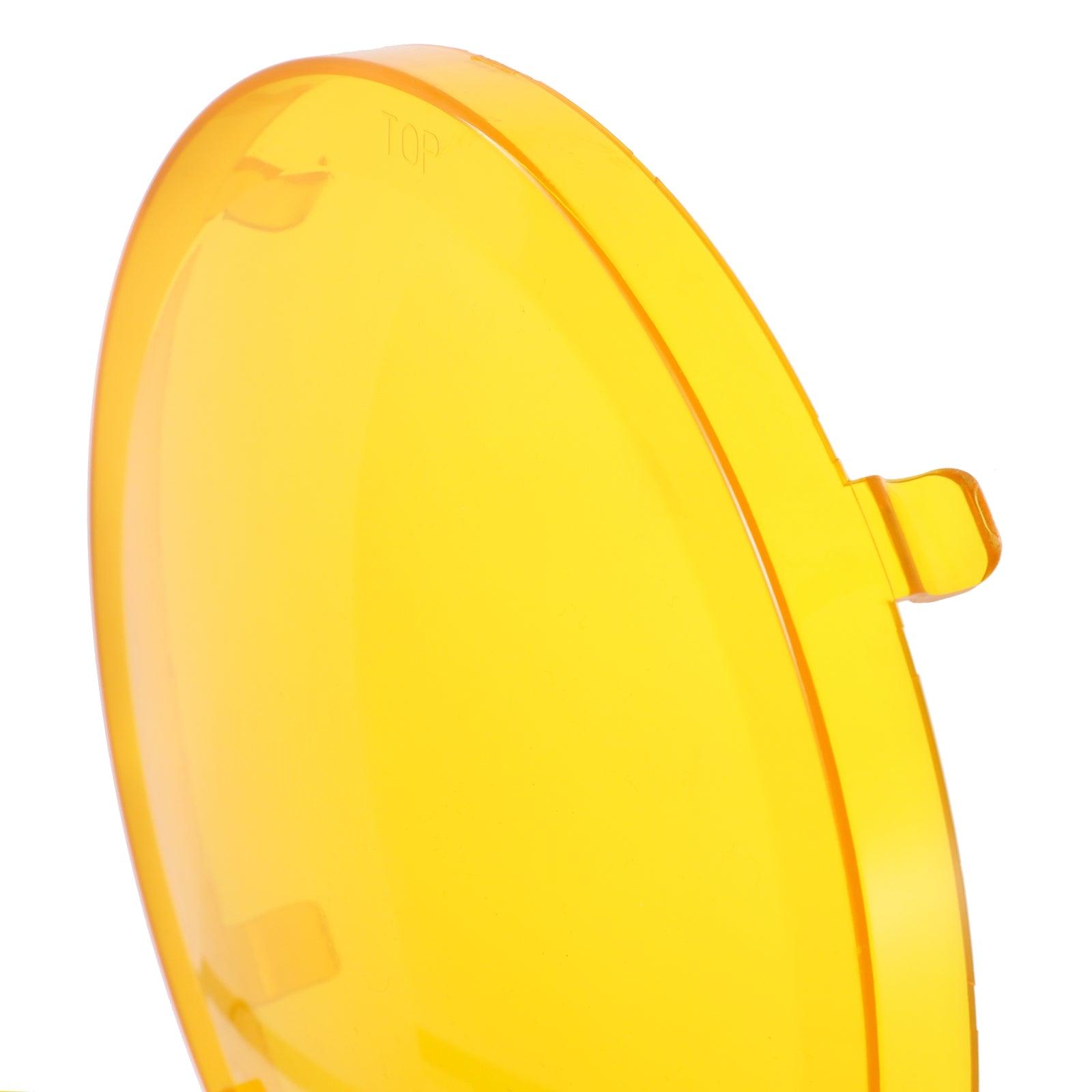 (2pcs/set) 9 Inch Round LED Driving Light Amber Cover Light Shield Cover