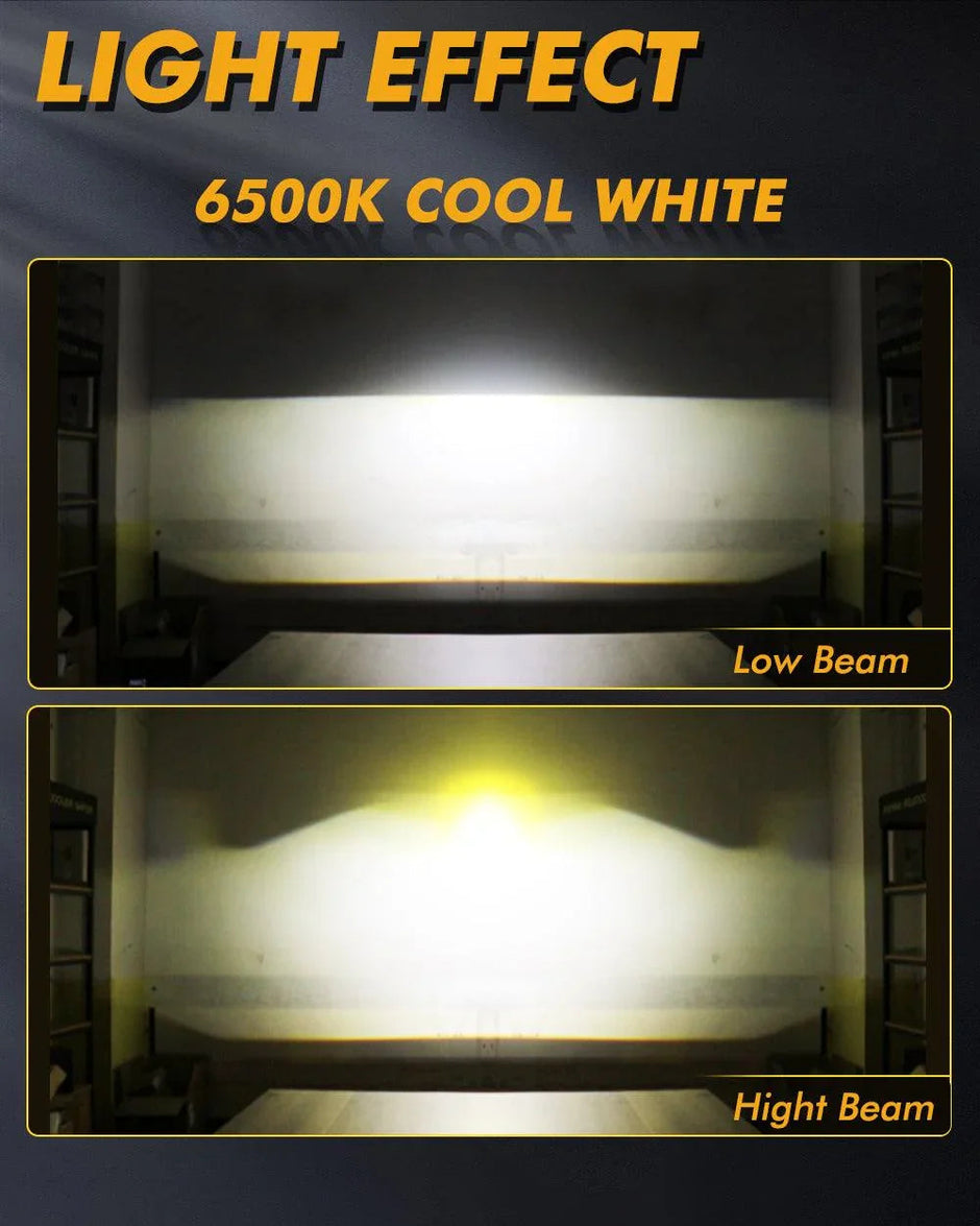 (2pcs/Set)3 Inch 104W Bi-LED Projector Lens Fog Light 3-Colors Switchback Hyperboid Lens Fog Light With High Beam Auxiliary