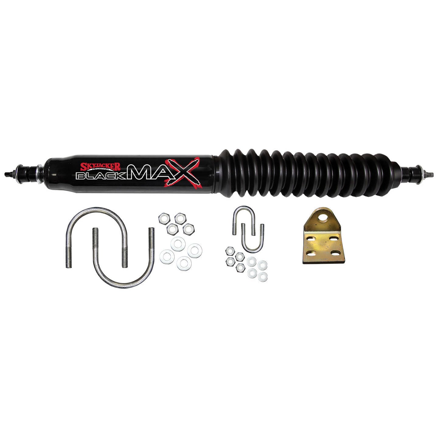 Steering Stabilizer Single Kit Black  Single Kit For Use w/Straight Axle Skyjacker