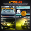 (2pcs/set) 9 Inch Round LED Driving Light Amber Cover Light Shield Cover
