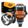 (2pcs/Set)2.5 Inch 100W 6000K Bi-LED Projector Headlight with 3 Direct Laser High Beam Lenses S8 Series – Non-Destructive Installation-S8 Triple Laser