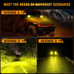 R4 Series | 4 Inch 60W LED Pods Light Flood Beam Amber Light