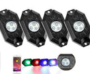 RGB LED Rock Light Set with Bluetooth Controller