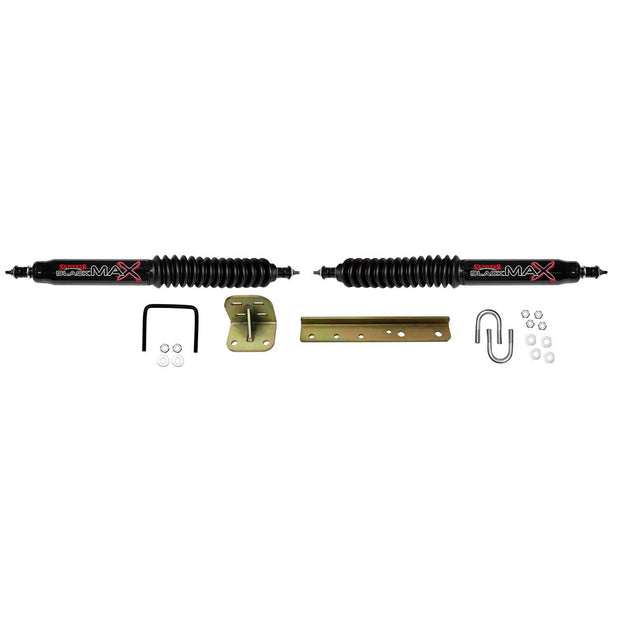 Steering Stabilizer Dual Kit Black Dual Kit 55-58 Jeep Willys 59-60 Jeep CJ6 59-60 Jeep CJ5 66-75 Jeep CJ6 66-83 Jeep CJ5 66 Jeep CJ3 76-86 Jeep CJ7 81-85 Jeep Scrambler 87-95 Jeep Wrangler Skyjacker