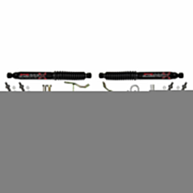 Steering Stabilizer Dual Kit Black  Dual Kit Incl. Mounting Brackets Mounting Hardware Skyjacker