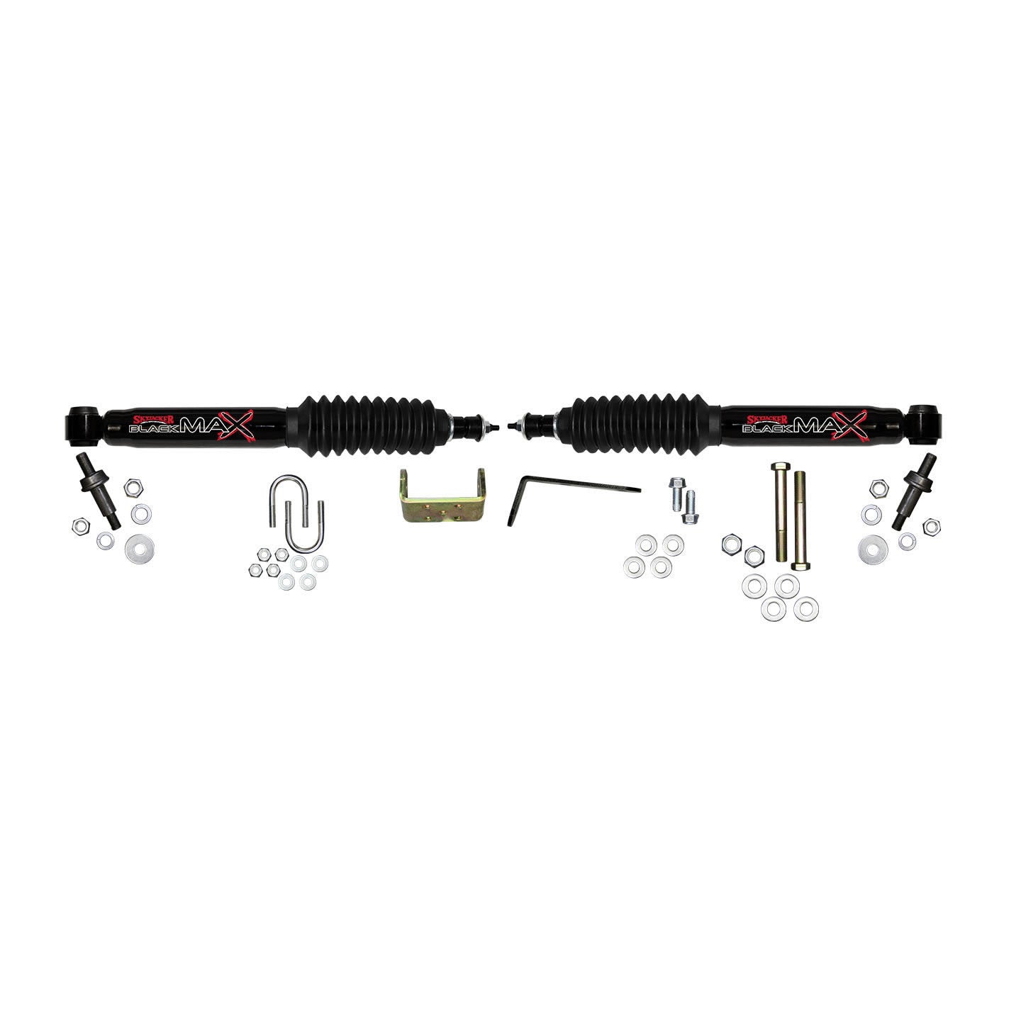 Steering Stabilizer Dual Kit Black  Dual Kit Can Only Be Used w/Skyjacker Suspension Lift Skyjacker