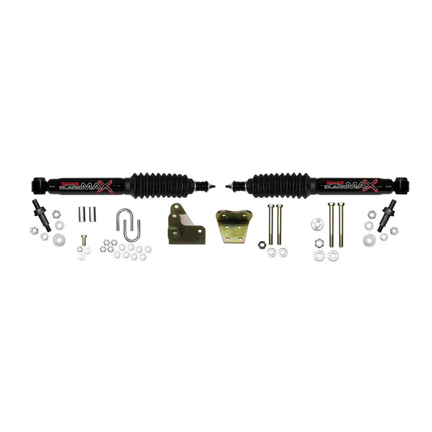 Steering Stabilizer Dual Kit Black  Dual Kit For Use w/Skyjacker 6 Inch Lift Skyjacker