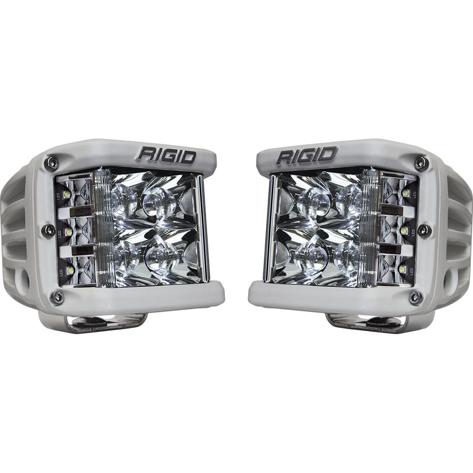 Spot Surface Mount White Housing Pair D-SS Pro RIGID Industries