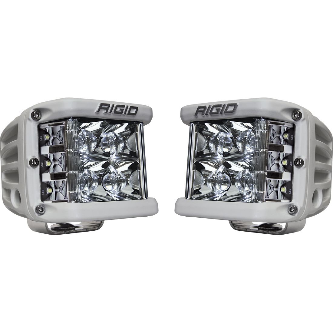 Spot Surface Mount White Housing Pair D-SS Pro RIGID Industries