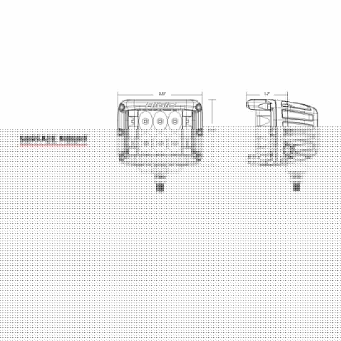 Spot Surface Mount White Housing Pair D-SS Pro RIGID Industries