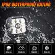 5 Inch 110W White/Amber LED Driving Lights Pods Light with A-Pillar Mounting Bracket For Ford Bronco 2/4 Door 2021 2022